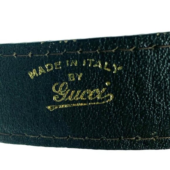 Gucci Lizard Brown Bicolor Belt 7g616 main image 8